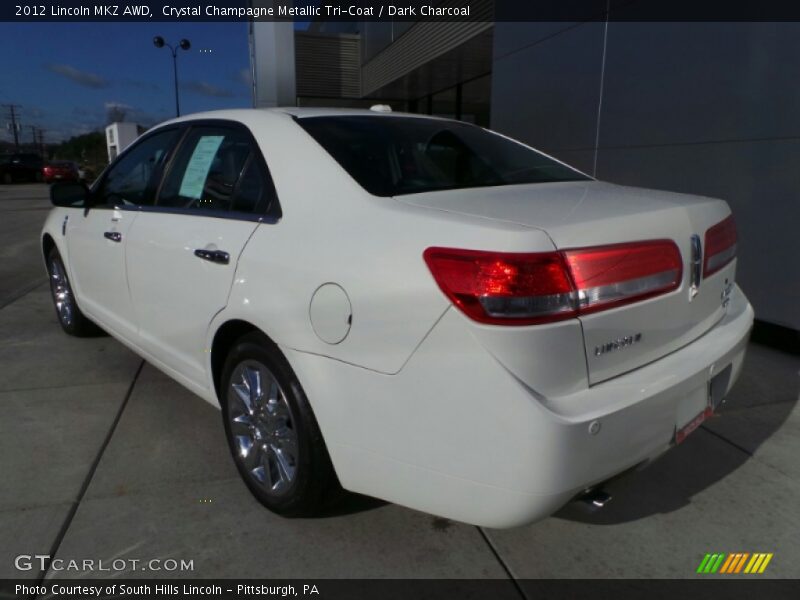 Crystal Champagne Metallic Tri-Coat / Dark Charcoal 2012 Lincoln MKZ AWD