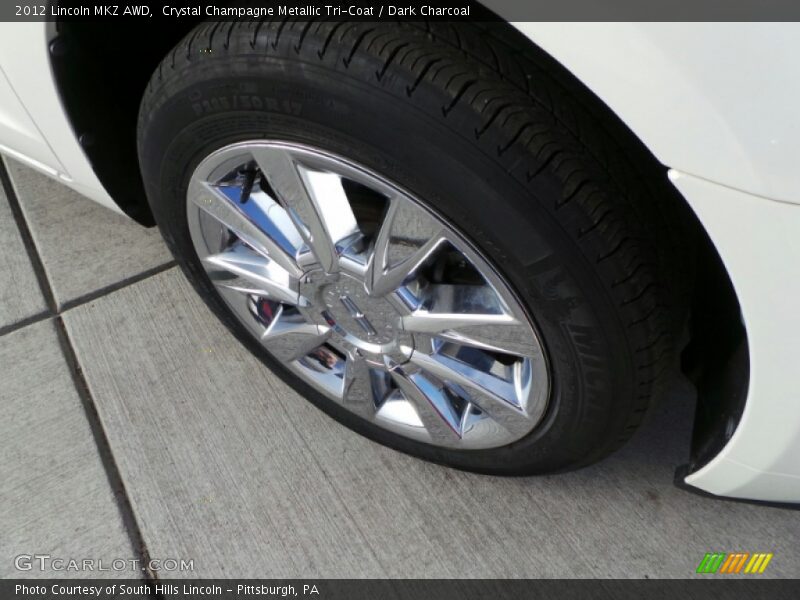 Crystal Champagne Metallic Tri-Coat / Dark Charcoal 2012 Lincoln MKZ AWD