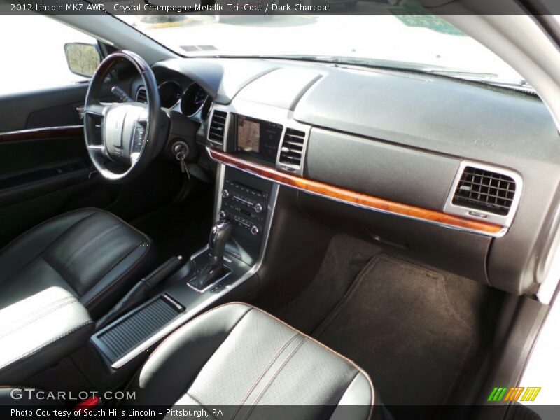 Crystal Champagne Metallic Tri-Coat / Dark Charcoal 2012 Lincoln MKZ AWD