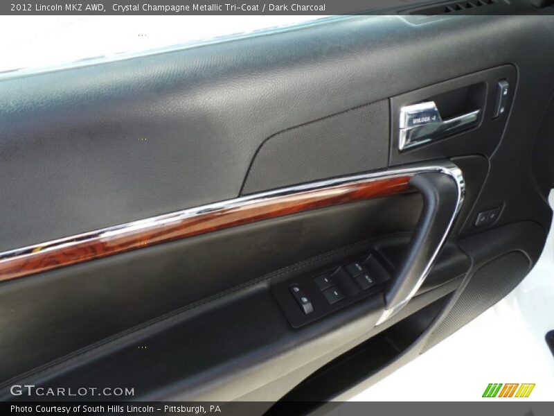 Crystal Champagne Metallic Tri-Coat / Dark Charcoal 2012 Lincoln MKZ AWD