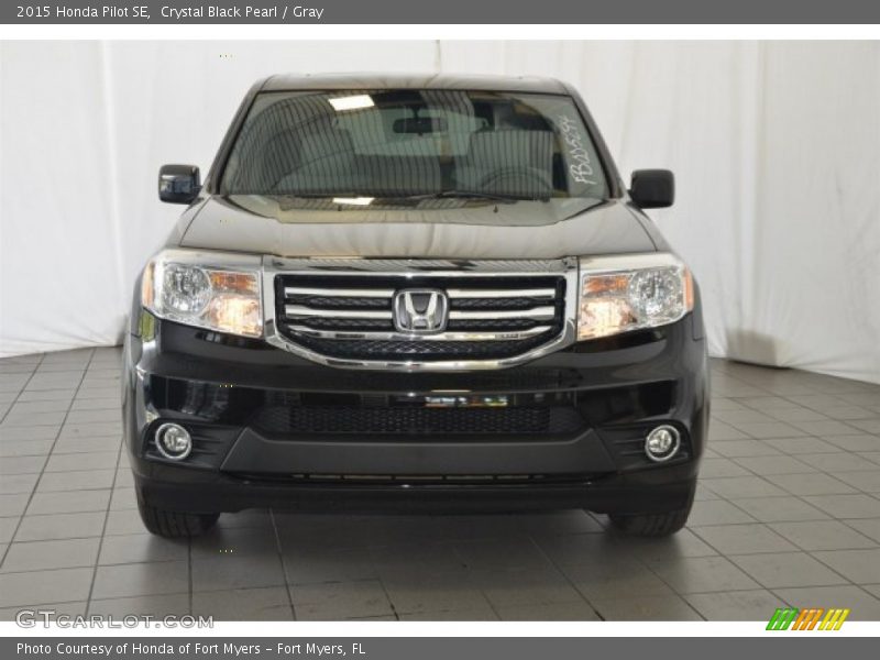 Crystal Black Pearl / Gray 2015 Honda Pilot SE