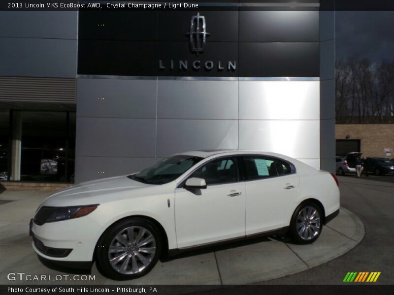 Crystal Champagne / Light Dune 2013 Lincoln MKS EcoBoost AWD