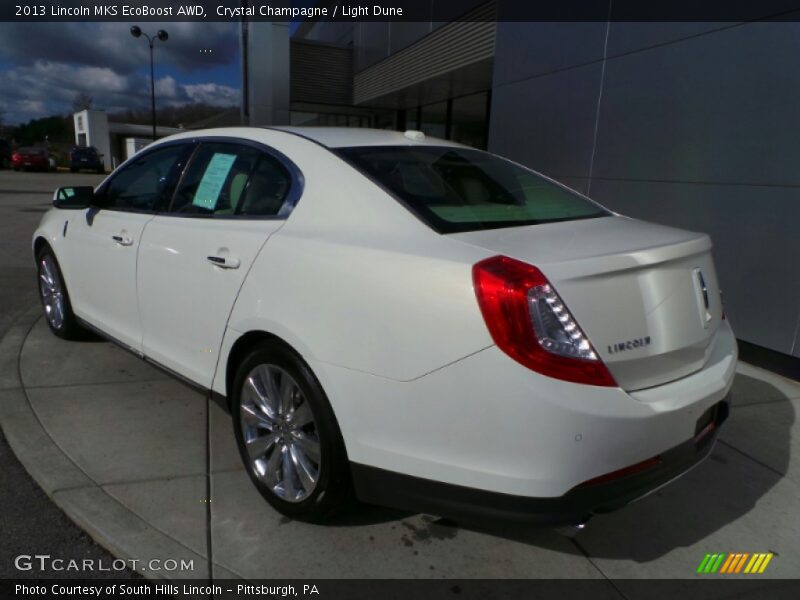 Crystal Champagne / Light Dune 2013 Lincoln MKS EcoBoost AWD