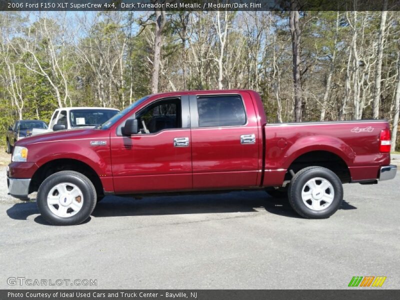 Dark Toreador Red Metallic / Medium/Dark Flint 2006 Ford F150 XLT SuperCrew 4x4