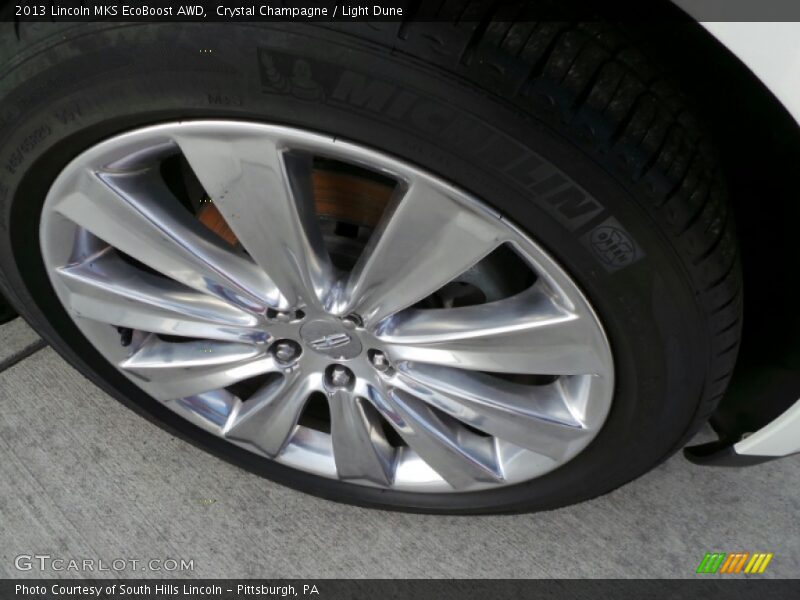 Crystal Champagne / Light Dune 2013 Lincoln MKS EcoBoost AWD