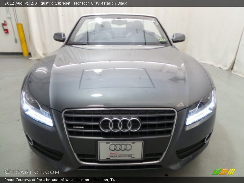 Monsoon Gray Metallic / Black 2012 Audi A5 2.0T quattro Cabriolet