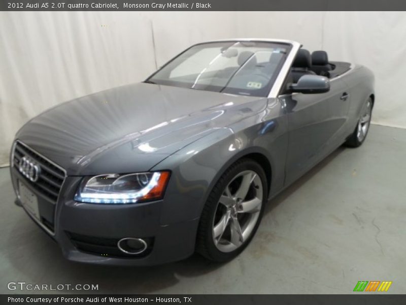 Monsoon Gray Metallic / Black 2012 Audi A5 2.0T quattro Cabriolet