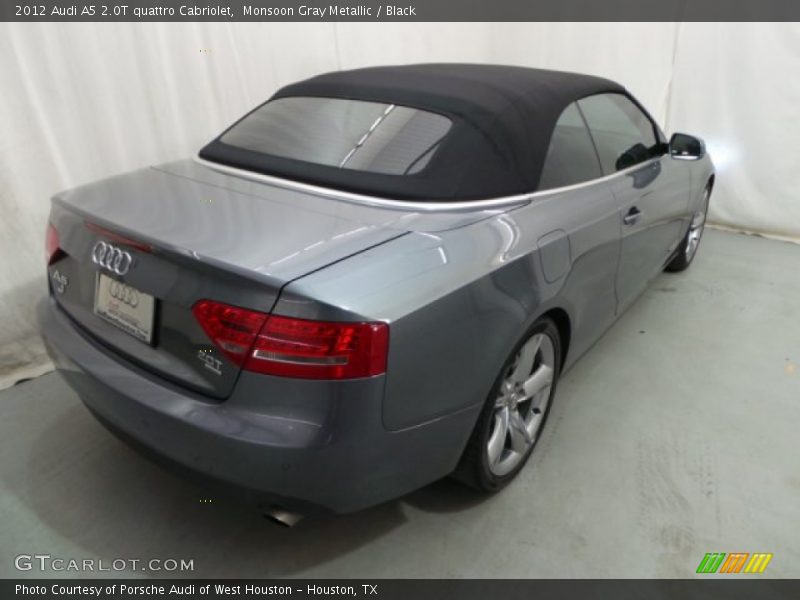 Monsoon Gray Metallic / Black 2012 Audi A5 2.0T quattro Cabriolet