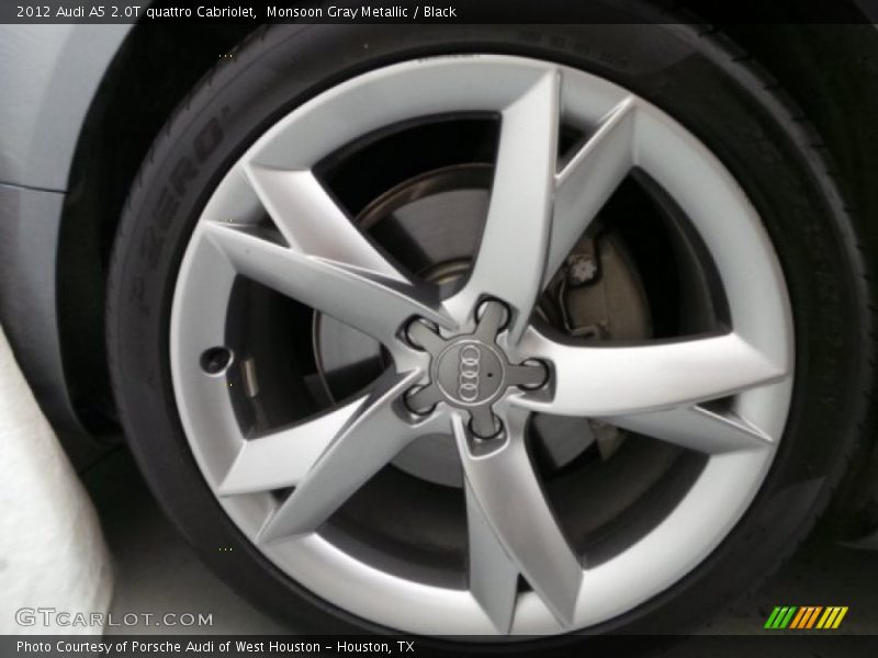 Monsoon Gray Metallic / Black 2012 Audi A5 2.0T quattro Cabriolet