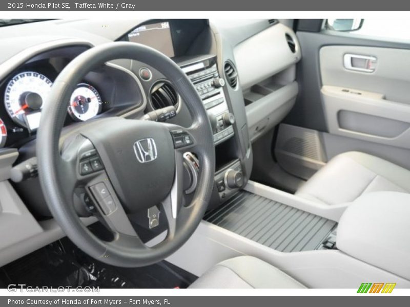 Taffeta White / Gray 2015 Honda Pilot SE