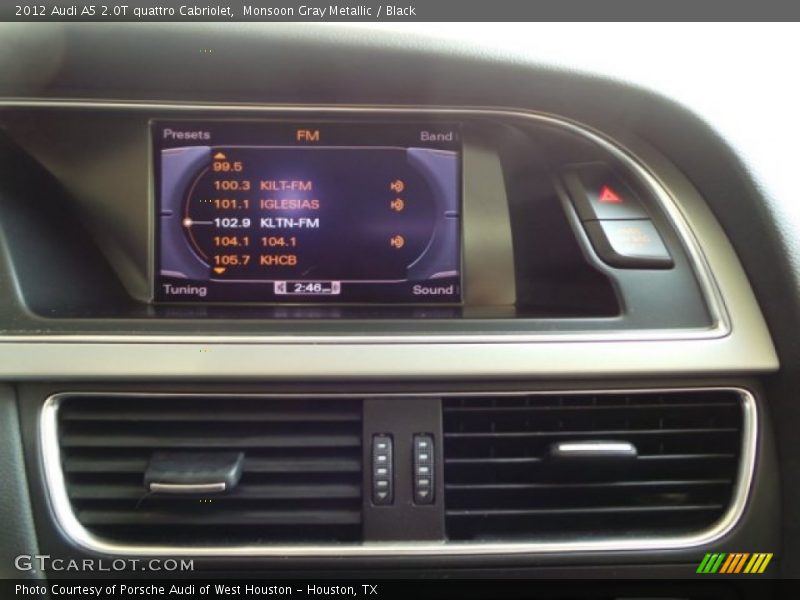 Monsoon Gray Metallic / Black 2012 Audi A5 2.0T quattro Cabriolet