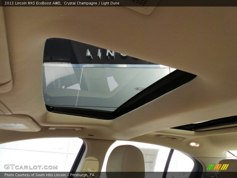Crystal Champagne / Light Dune 2013 Lincoln MKS EcoBoost AWD