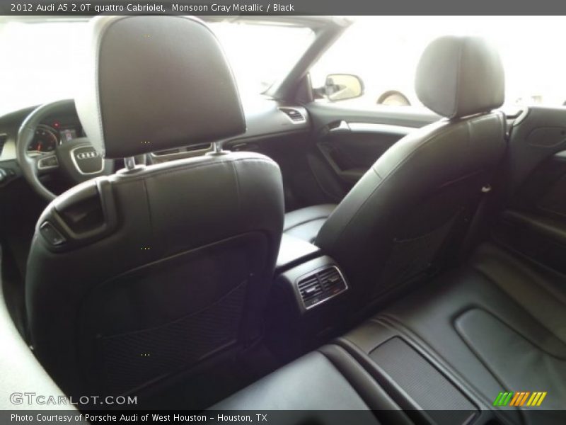 Monsoon Gray Metallic / Black 2012 Audi A5 2.0T quattro Cabriolet
