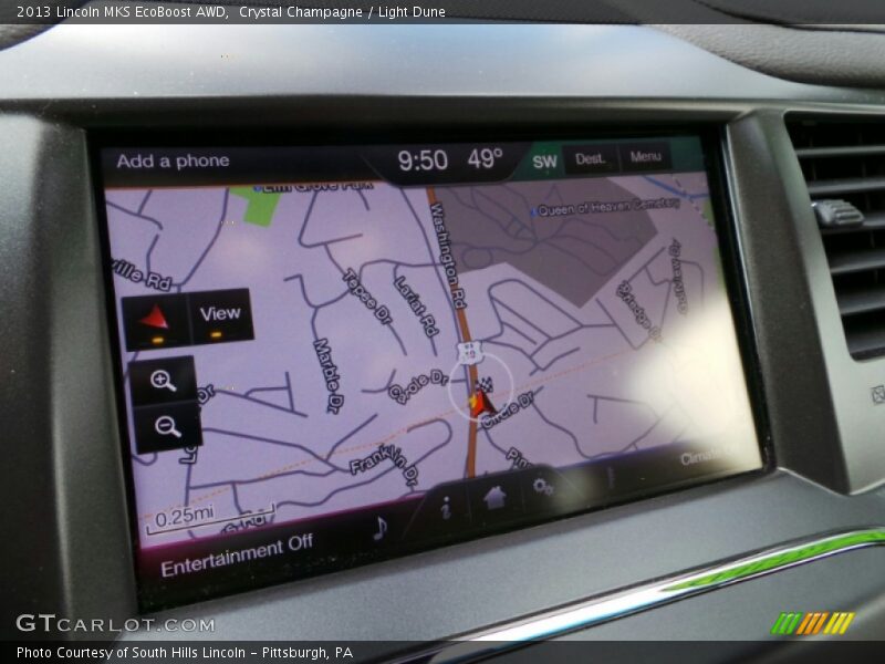 Crystal Champagne / Light Dune 2013 Lincoln MKS EcoBoost AWD