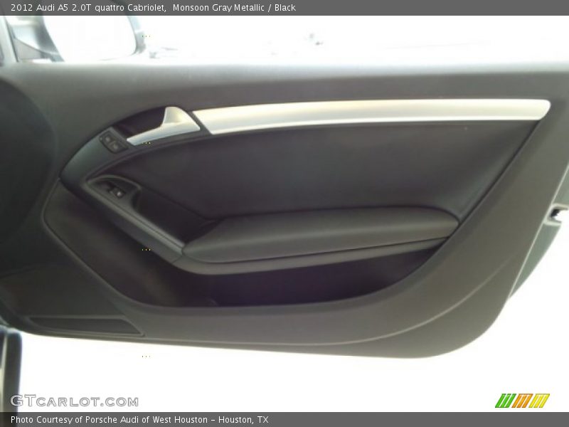 Monsoon Gray Metallic / Black 2012 Audi A5 2.0T quattro Cabriolet