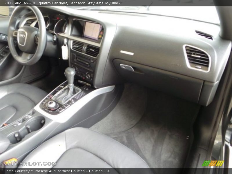 Monsoon Gray Metallic / Black 2012 Audi A5 2.0T quattro Cabriolet