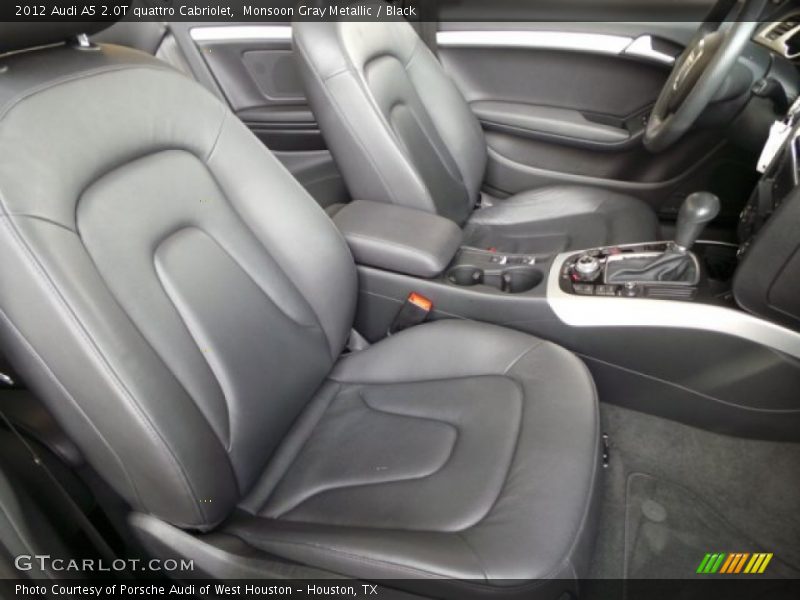 Monsoon Gray Metallic / Black 2012 Audi A5 2.0T quattro Cabriolet