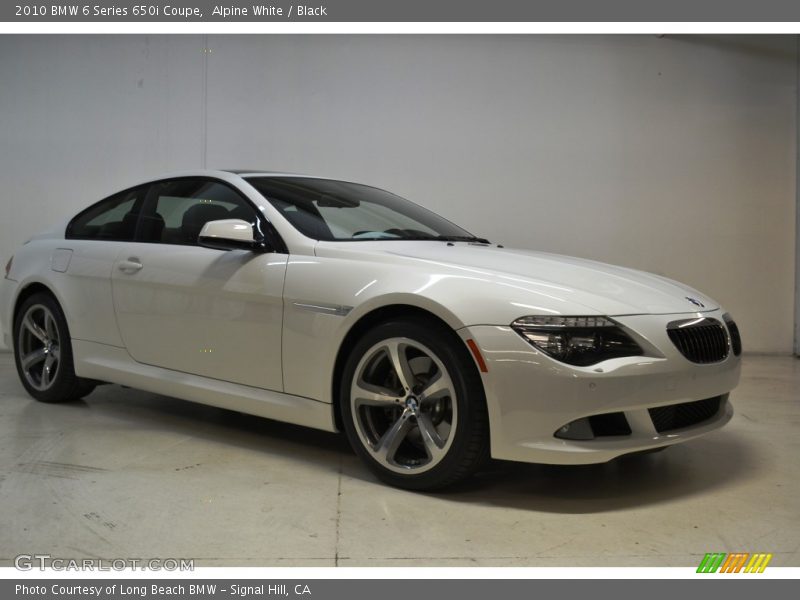 Alpine White / Black 2010 BMW 6 Series 650i Coupe