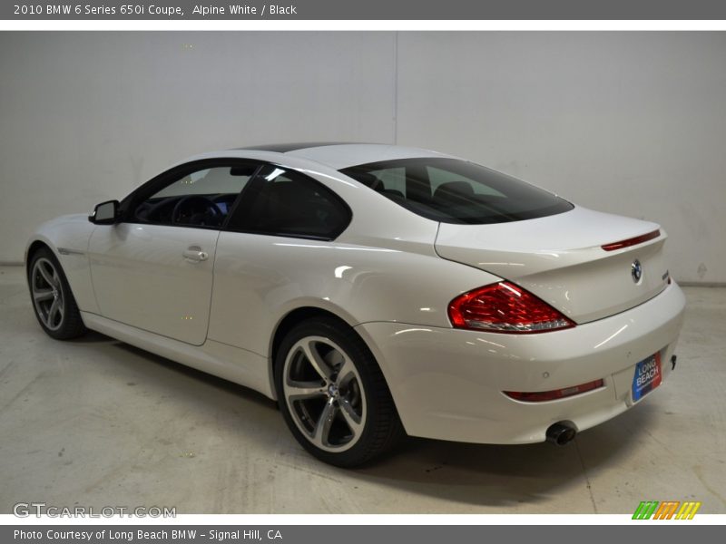 Alpine White / Black 2010 BMW 6 Series 650i Coupe