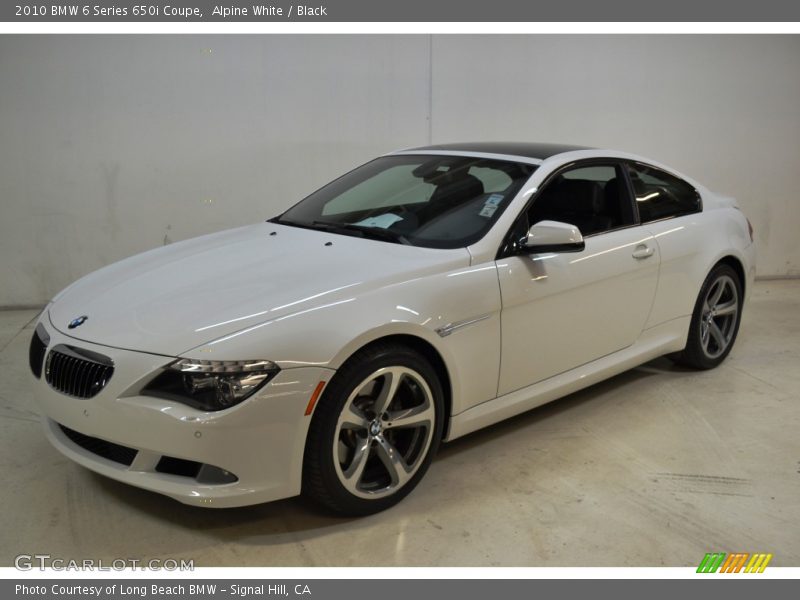 Alpine White / Black 2010 BMW 6 Series 650i Coupe