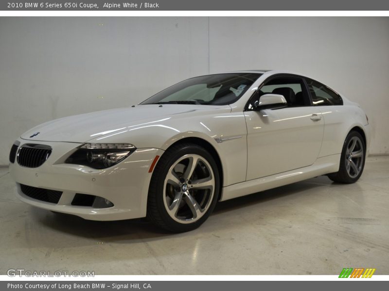 Alpine White / Black 2010 BMW 6 Series 650i Coupe