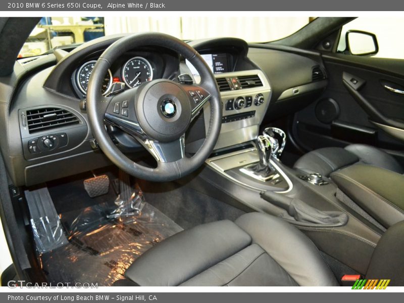 Alpine White / Black 2010 BMW 6 Series 650i Coupe