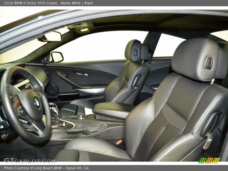 Alpine White / Black 2010 BMW 6 Series 650i Coupe