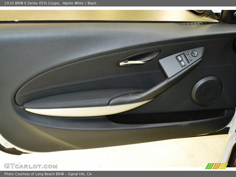 Alpine White / Black 2010 BMW 6 Series 650i Coupe