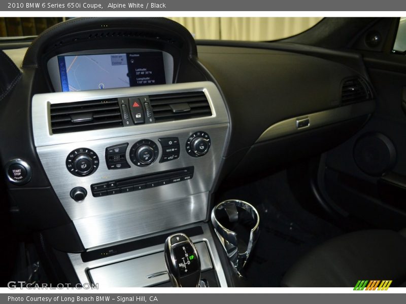 Alpine White / Black 2010 BMW 6 Series 650i Coupe