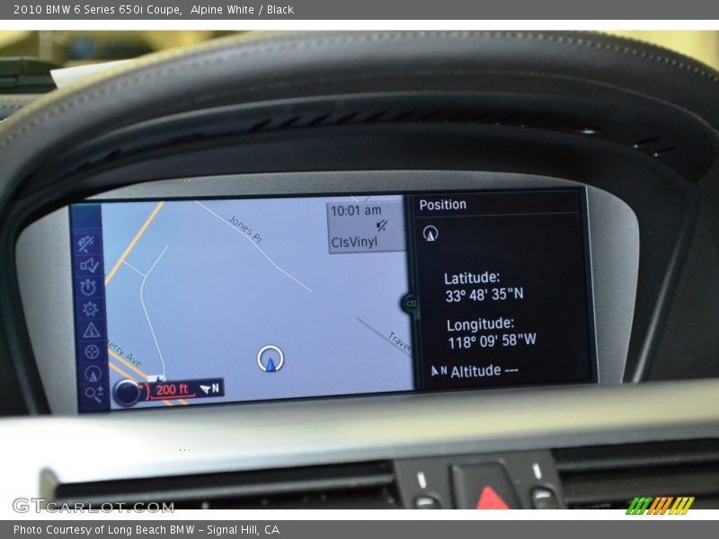 Alpine White / Black 2010 BMW 6 Series 650i Coupe