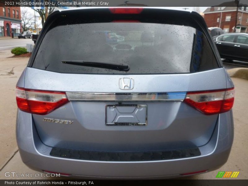 Celestial Blue Metallic / Gray 2013 Honda Odyssey EX-L