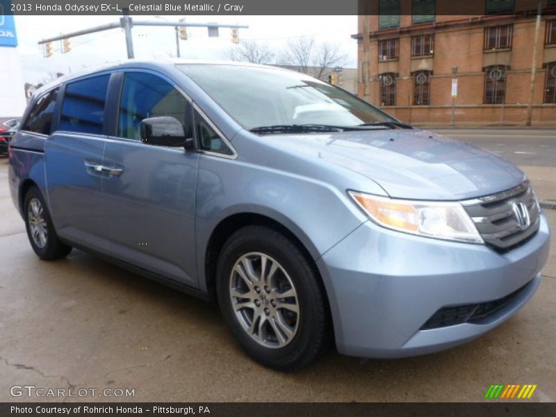Celestial Blue Metallic / Gray 2013 Honda Odyssey EX-L