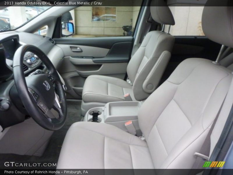 Celestial Blue Metallic / Gray 2013 Honda Odyssey EX-L