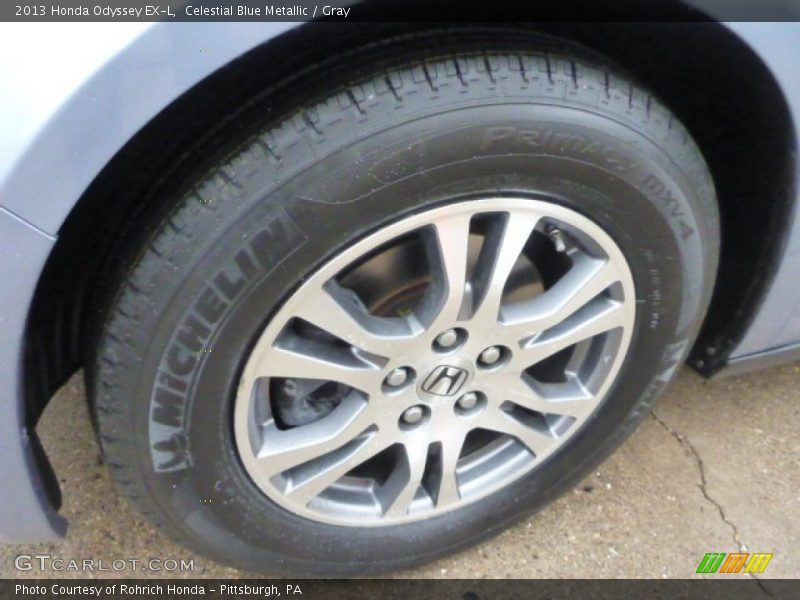 Celestial Blue Metallic / Gray 2013 Honda Odyssey EX-L
