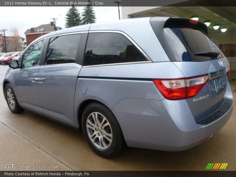 Celestial Blue Metallic / Gray 2013 Honda Odyssey EX-L