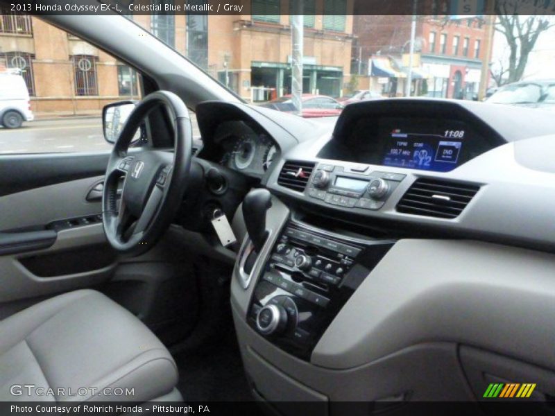 Celestial Blue Metallic / Gray 2013 Honda Odyssey EX-L