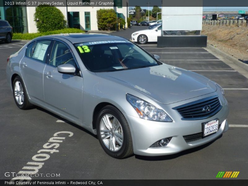 Liquid Platinum / Graphite 2013 Infiniti G 37 Journey Sedan