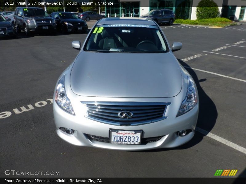 Liquid Platinum / Graphite 2013 Infiniti G 37 Journey Sedan