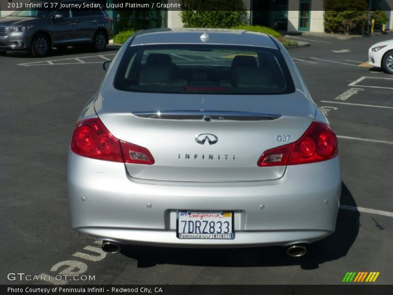 Liquid Platinum / Graphite 2013 Infiniti G 37 Journey Sedan