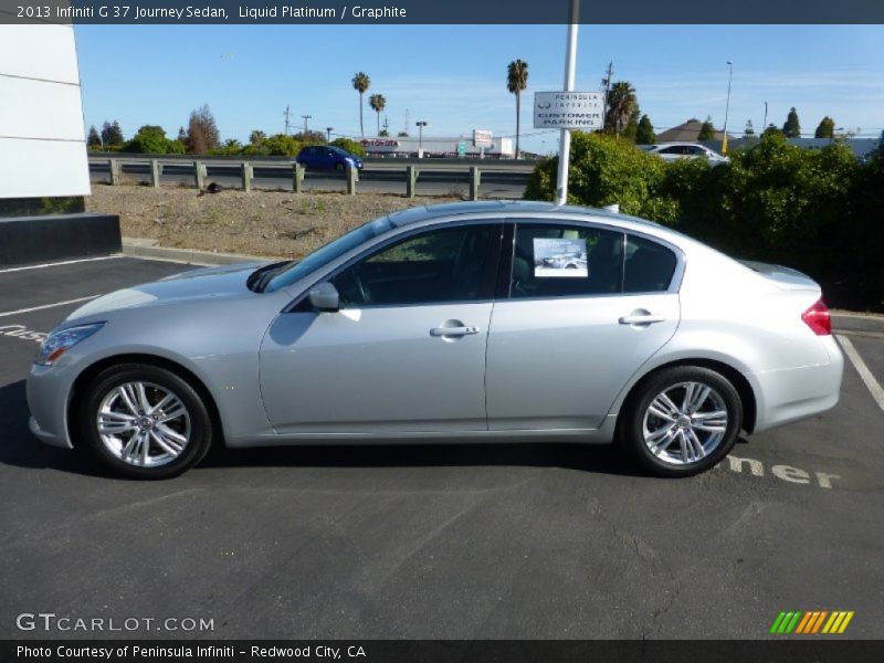 Liquid Platinum / Graphite 2013 Infiniti G 37 Journey Sedan