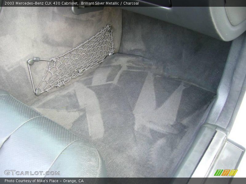 Brilliant Silver Metallic / Charcoal 2003 Mercedes-Benz CLK 430 Cabriolet