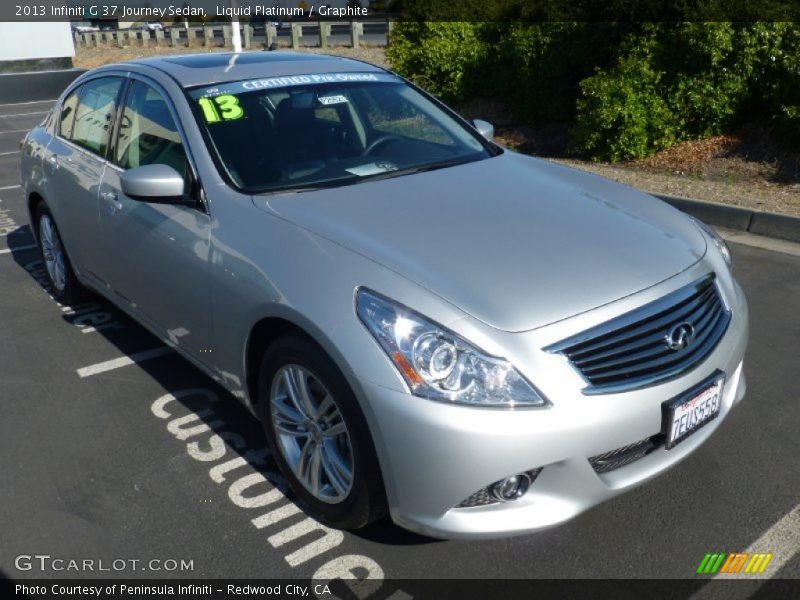 Liquid Platinum / Graphite 2013 Infiniti G 37 Journey Sedan