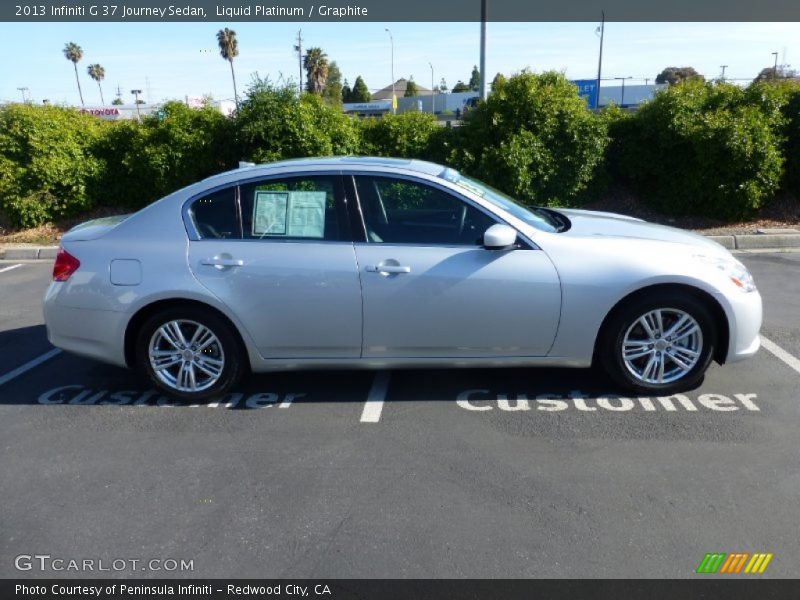 Liquid Platinum / Graphite 2013 Infiniti G 37 Journey Sedan