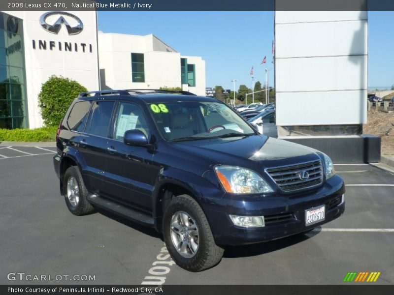 Nautical Blue Metallic / Ivory 2008 Lexus GX 470