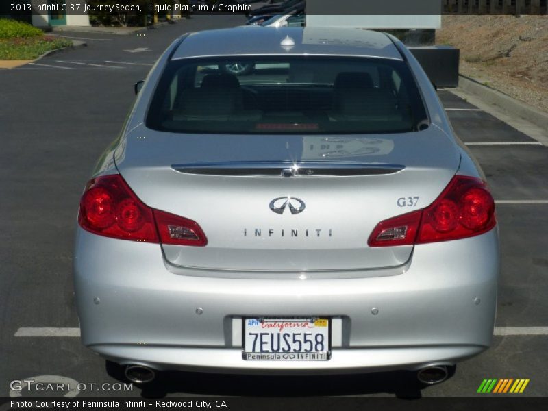 Liquid Platinum / Graphite 2013 Infiniti G 37 Journey Sedan