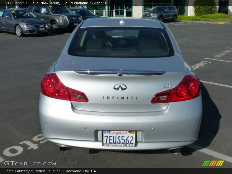 Liquid Platinum / Graphite 2013 Infiniti G 37 Journey Sedan