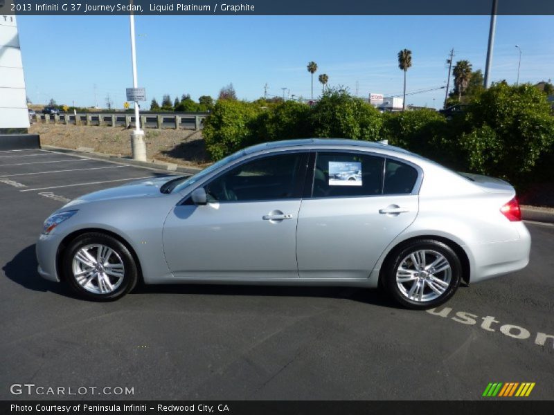 Liquid Platinum / Graphite 2013 Infiniti G 37 Journey Sedan