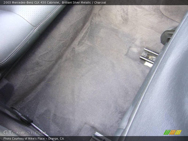 Brilliant Silver Metallic / Charcoal 2003 Mercedes-Benz CLK 430 Cabriolet
