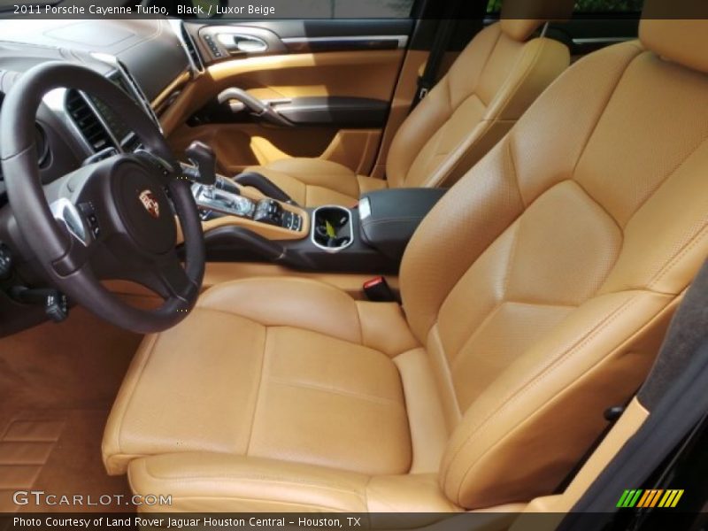 Black / Luxor Beige 2011 Porsche Cayenne Turbo