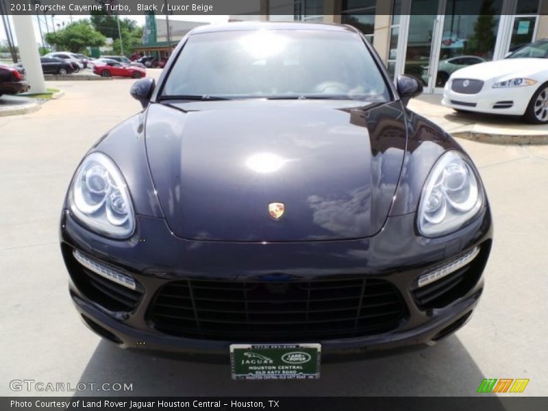 Black / Luxor Beige 2011 Porsche Cayenne Turbo
